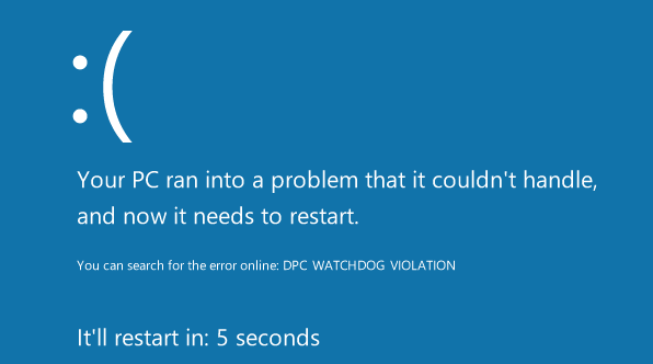 Microsoft watchdog error windows 10